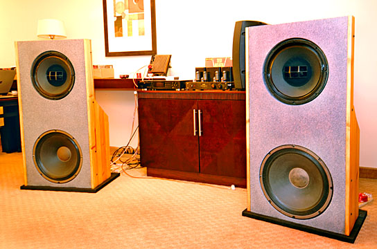 Altec 605 coax on open baffle 19